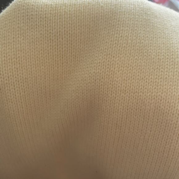 NWT Cherokee Womens Cream Vanilla LARGE Knit Sweater Vest 100% Cotton Vintage - Picture 5 of 15